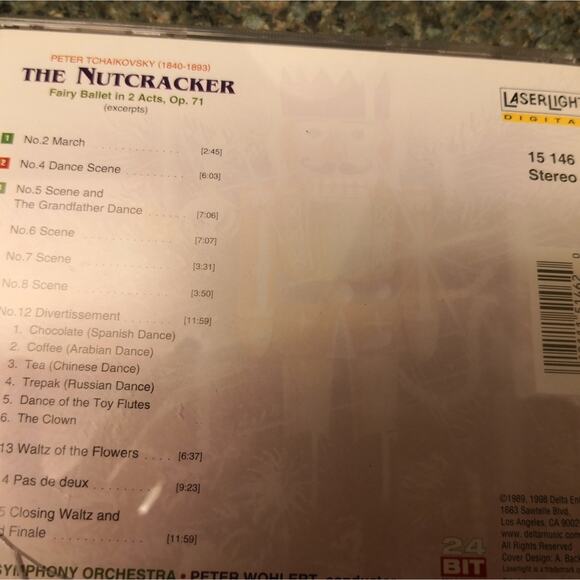 Tchaikovsky The Nutcracker Highlights CD Christmas Holiday Musicals Festive Xmas - Picture 2 of 4